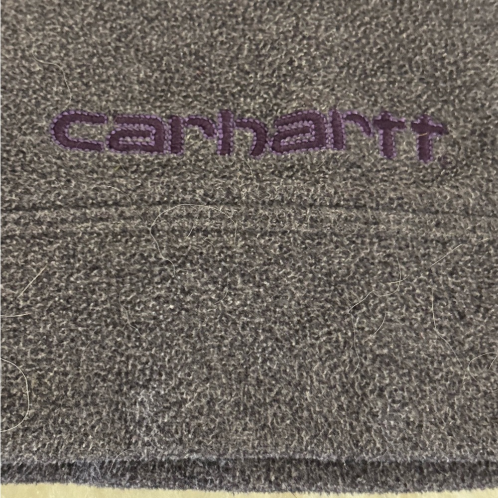 Carhartt Heather Purple Fleece Hooded Jacket - Picture 3 of 6